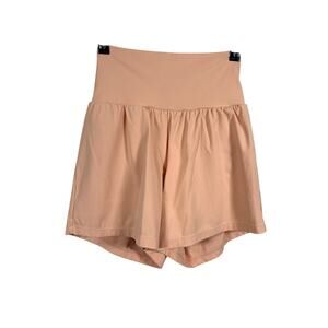 Halara Shorts XS Long Peach Pink High Waist 2-in-1 SoftlyZero Airy Cool Touch